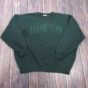 Reflex Sweatshirt Mens Large‎ Green Hampton Graphic Crewneck Fleece Pullover